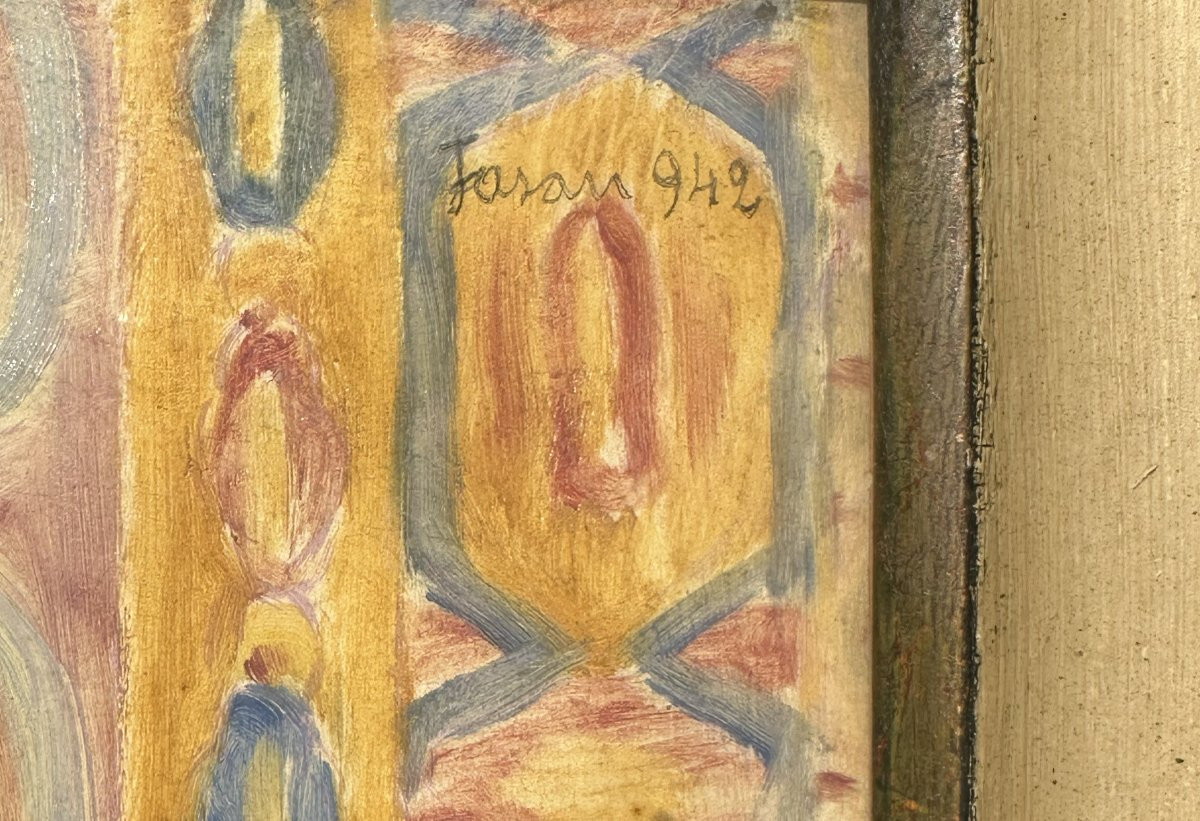 Antonio Fasan, Hommage à Matisse, Huile sur panneau, cm. 67 × 53-photo-1