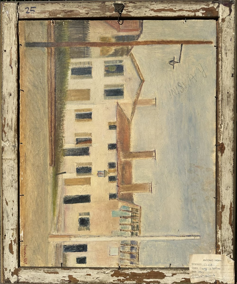 Antonio Fasan, Hommage à Matisse, Huile sur panneau, cm. 67 × 53-photo-2