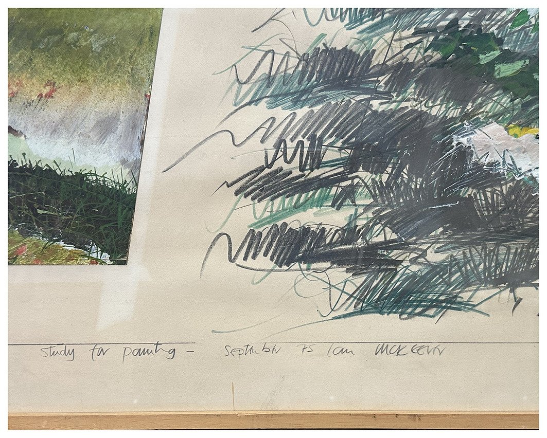 Ian McKeever, Study for Painting, 1975. Technique mixte sur papier, 66×89 cm-photo-2