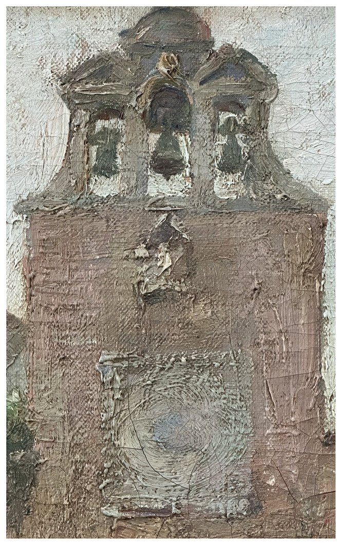 Luigi Moretti, Vue du Marché de Rialto. Huile sur toile, 74×60 cm -photo-1
