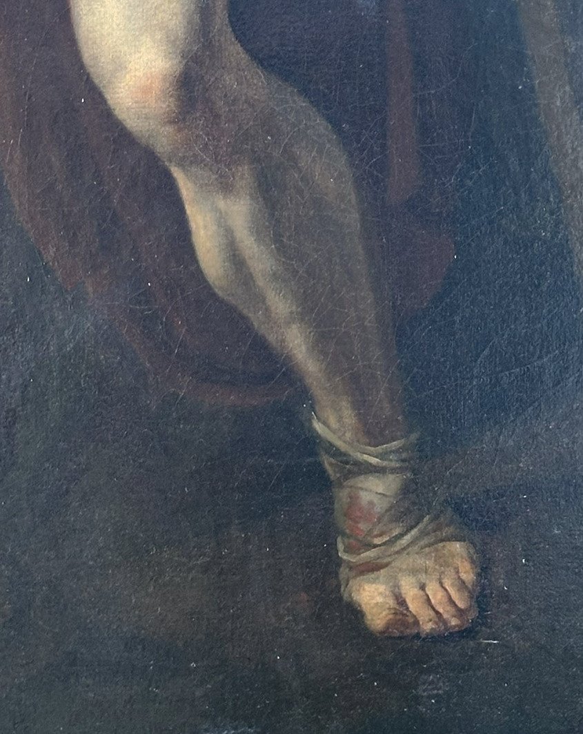 Jean-Germain Drouais (entourage), Philoctète. Huile sur toile, 92 x 73 cm-photo-4
