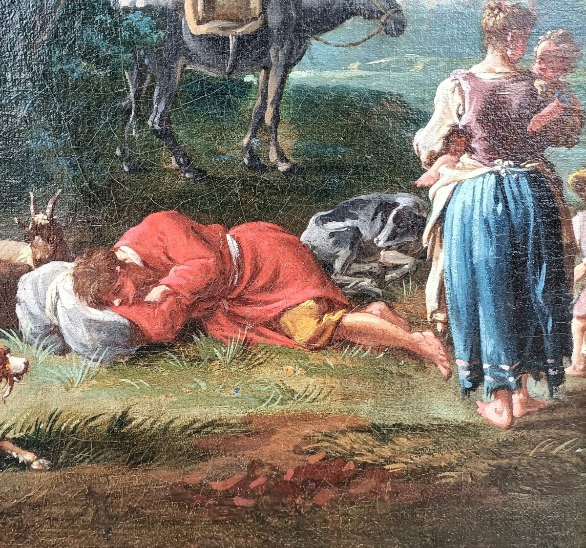 Jean-baptiste Pillement, Country Landscape With Figures-photo-5