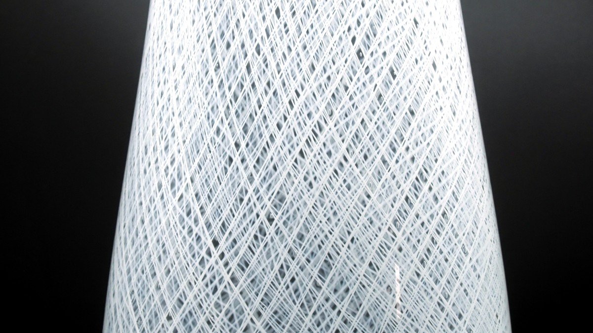 Vase en verre "Zanfirico" par Archimede Seguso - Murano 1970 ca-photo-1
