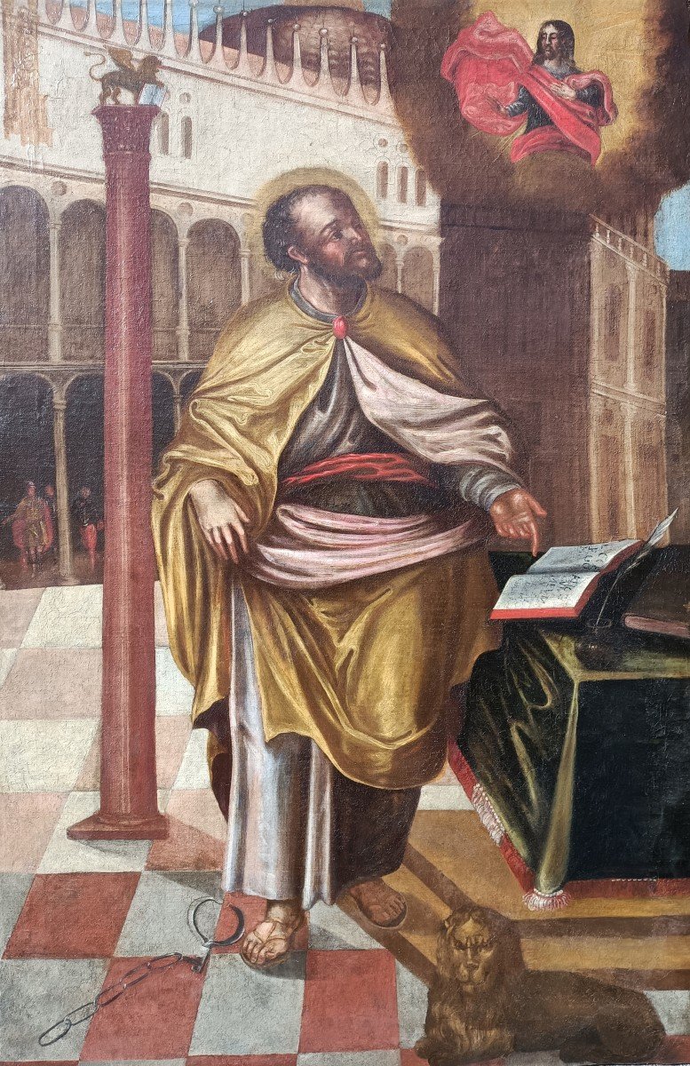 Ecole Vénéto-crétoise Fin XVIe - Début XVIIe Siècle,  Saint Marc