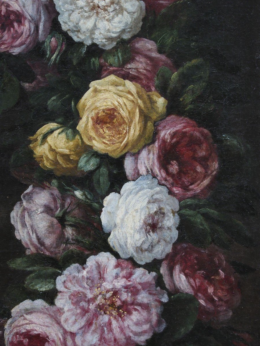 Pier Francesco Cittadini (attr.), Garland Of Flowers With Infant Jesus-photo-1