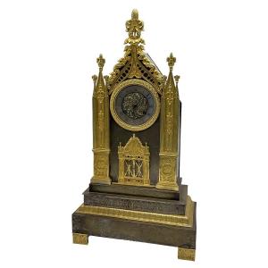 Pendule Cathédrale, France, XIXe Siècle
