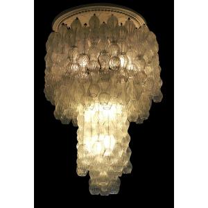 Seguso Vetri d'Arte - Extraordinaire lustre en cascade - Murano, vers 1960, h. env. 90 cm