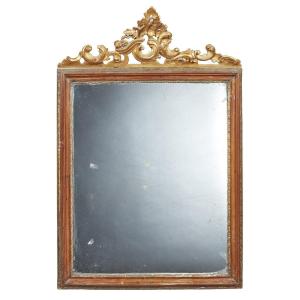 Miroir En Bois De Style Rococo - XIX-XXe siècle