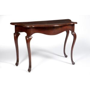 XVIII Century Italian Single Drawer Wooden Console