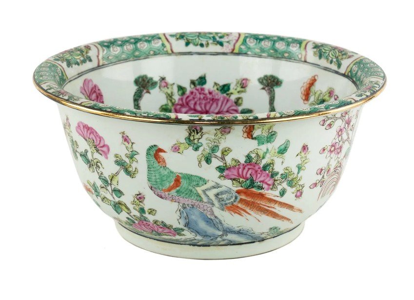 Coupe Chinoise Massive De Style Famille Verte