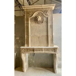 Louis XIV-era Fireplace With A Trumeau