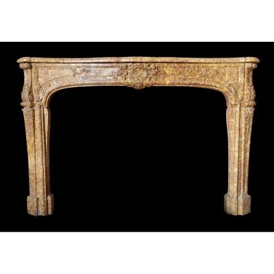 Regency Fireplace Marble Brocatelle Spain Eighteenth Century