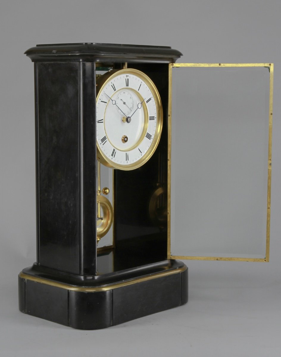 Year Going (400+ Days) Clock By Louis-achille Brocot (1817-1878). Patent 1849.-photo-2