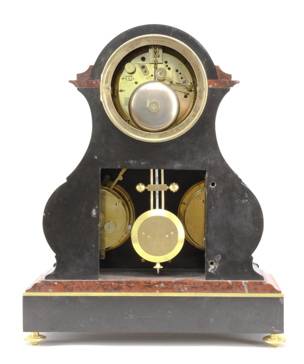 Pendulum, Barometer, Perpetual Calendar, Moon, Date, Month, Week. Escapement Coupe Perdu-photo-2