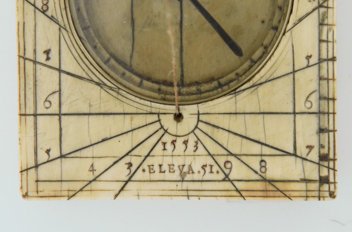 Cadran Solaire Diptyque Flamand, Ivoire, 1553-photo-3