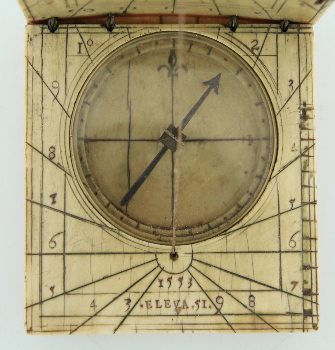 Cadran Solaire Diptyque Flamand, Ivoire, 1553-photo-7