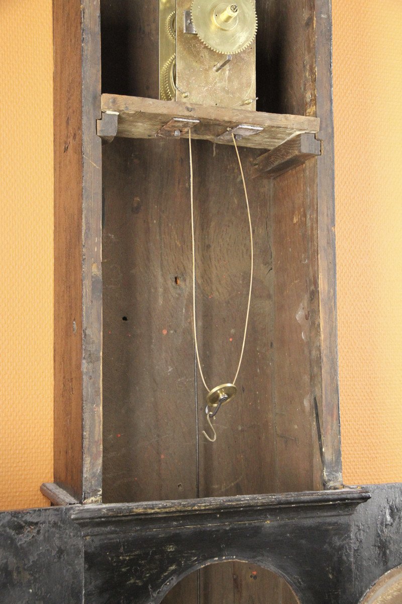 Cartel/Horloge de taverne anglaise avec cadran rectangulaire. Ca, 1725-1735-photo-4