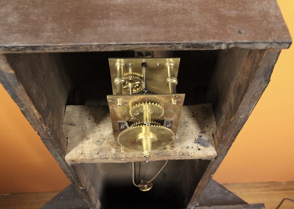 Early English Tavern Clock With Rectangular Shield Dial, Ca, 1725-1735-photo-7