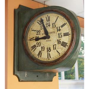 Horloge publique par Henri Lepaute en Chêne (fonctionnez)