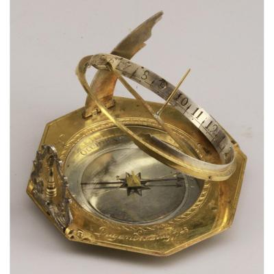 Universal Equinoctial Sundial By Nicolaus Rugendas (lll), Augsburg Ca. 1700-1720